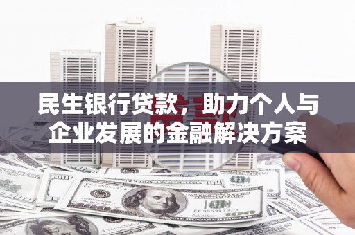 永善民生银行贷款，助力个人与企业发展的金融解决方案