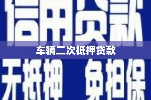 永善车辆二次抵押贷款