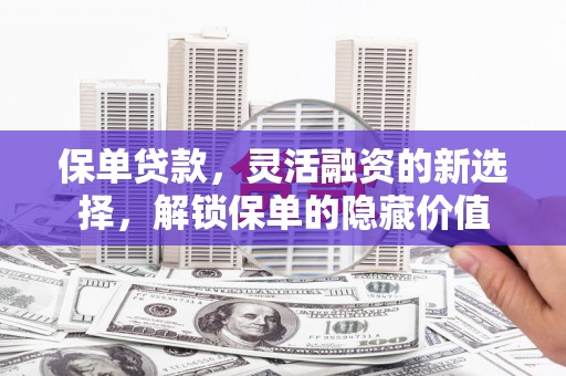 永善保单贷款，灵活融资的新选择，解锁保单的隐藏价值
