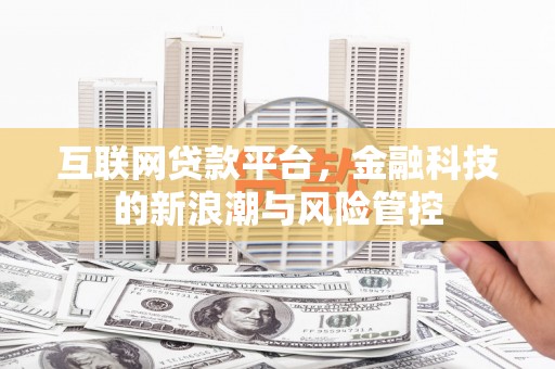 永善互联网贷款平台，金融科技的新浪潮与风险管控