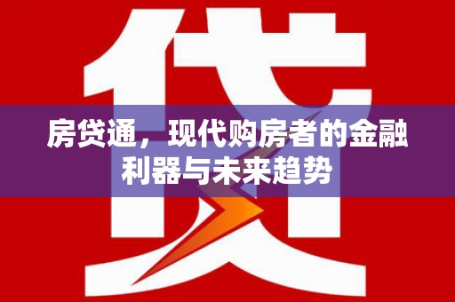永善房贷通，现代购房者的金融利器与未来趋势