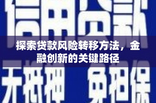 永善探索贷款风险转移方法，金融创新的关键路径