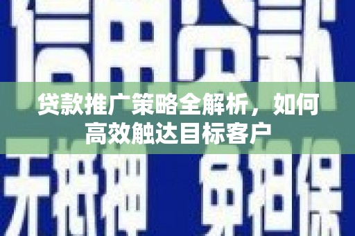 永善贷款推广策略全解析，如何高效触达目标客户
