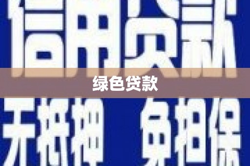 永善绿色贷款