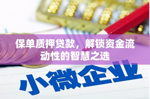 永善保单质押贷款，解锁资金流动性的智慧之选