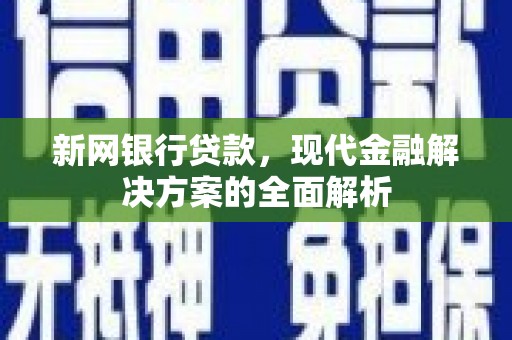 永善新网银行贷款，现代金融解决方案的全面解析