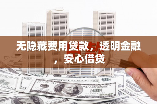 永善无隐藏费用贷款，透明金融，安心借贷