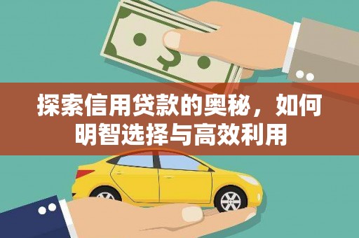 永善探索信用贷款的奥秘，如何明智选择与高效利用