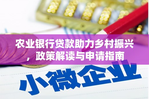 永善农业银行贷款助力乡村振兴，政策解读与申请指南