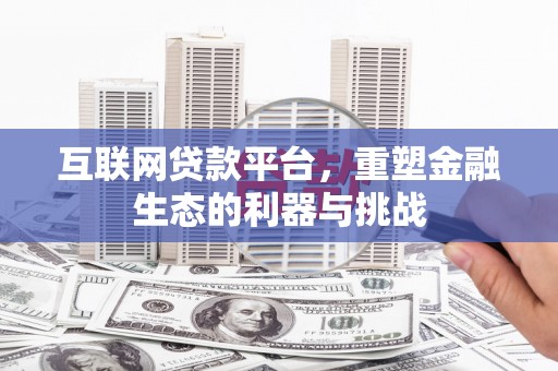永善互联网贷款平台，重塑金融生态的利器与挑战