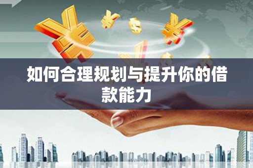 永善如何合理规划与提升你的借款能力